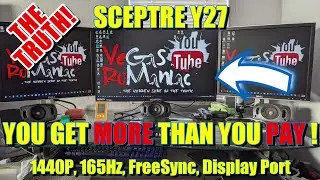 Best Gaming Monitor on the Budget, 1440P, 165Hz, 1ms response time, Free-Sync all for just $200.