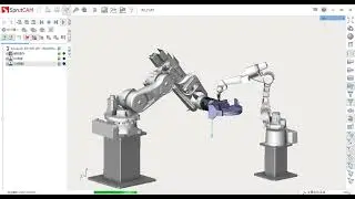 Robot Offline Programming Software---Dual Machine Welding Demonstration Video