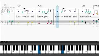Summer Night City by ABBA - Easy piano tutorials with sheet music