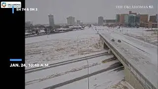 See some of OKC's major roads and intersections before, during Winter Storm Fern