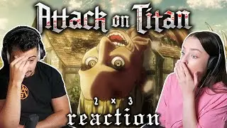 WOW NO WAY! Attack on Titan 2x3 REACTION! | 
