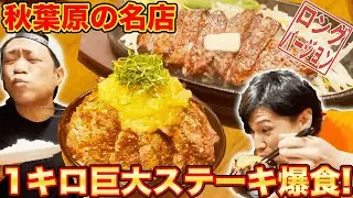 【ガッツリ飯】お昼は肉でしょ!後輩と絶品ステーキにかぶりつく!【はなわ】【秋葉原】【ステーキ】【ハンバーグ】【タケル】【飯テロ】(ロング版)