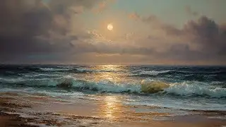 Timeless Seascape Oil Painting | Ocean Waves to Cure Insomnia and Calm Anxiety