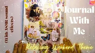 ASMR Mini Journaling ✨ Relaxing Weekend ✨ Scrapbooking #collagejournal #scrapbooking #journalwithme