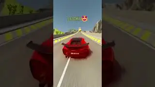 Lucky vs Unlucky #shorts #crash #beamngdrive #action #crashdriving #cars #funny #fails