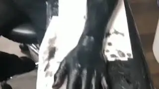 blackout tattoo hand and finger