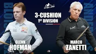3-Cushion French League 2025/2026 - Glenn HOFMAN vs Marco ZANETTI