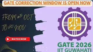 Gate correction window is open now...from 28th Oct to 3rd Nov '25