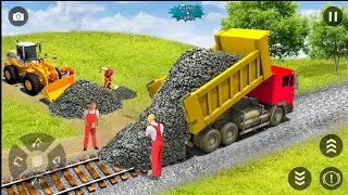 Train Track Builder Simulator - City Construction JCB Game 3D - Android Gameplay