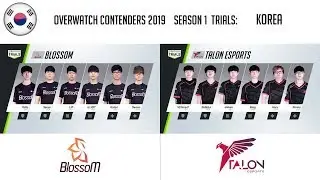 [KR] BlossoM vs Talon Esports (Part 2) | OWC 2019 S1 Trials: Korea