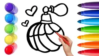How To Draw cute perfume Drawing, Painting & Coloring For Kids and Toddlers_ Child Art 🐋🌈🎨