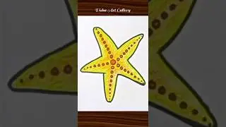 Starfish Drawing ⭐😱❤️ #shorts #youtubeshorts #starfish #art #viral