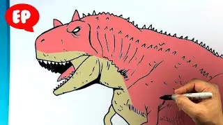 How to Draw DISNEY DINOSAUR - Carnotaurus