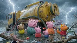 Peppa Pig&rsquo;s Adventure in the Storm 🌈🐷 | Staying Cheerful Against the Odds | Funny Peppa Animation