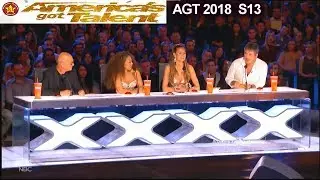 Simon Cowell Insults /Compliments Mel B  She's Not an Amazing Singer America's Got Talent 2018