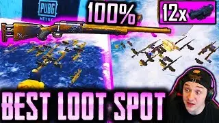 *NEW* BEST LOOT SPOT IN PUBG MOBILE (M24 GUARANTEED)