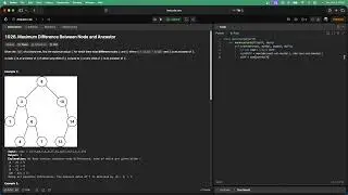 No Sound Leetcode 1026: Maximum Difference Between Node and Ancestor