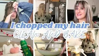 I CUT MY HAIR AND LET THE HOUSE GO ALL DAY... EVENING HOME RESET | CLEAN WITH ME | MarieLove
