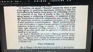 A - 0028 -Administrative Procedure Act ~-:APA-1946-AD~ to ID an US-Trustee-agency -doing the -:JOB.