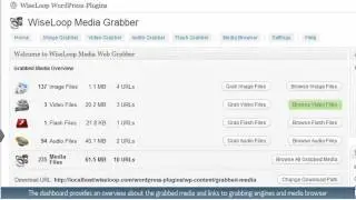 WiseLoop Web Media Grabber WordPress Plugin Home Page