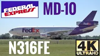 FedEX MD-10 N316FE Aircraft Taxing at Memphis DC-10-30