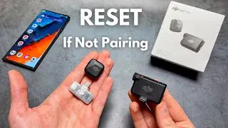 Как сбросить настройки и повторно подключить микрофон DJI Mic Mini, если он не сопрягается, прост...