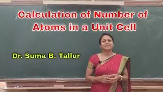 Calculation of Number of Atoms in a Unit Cell