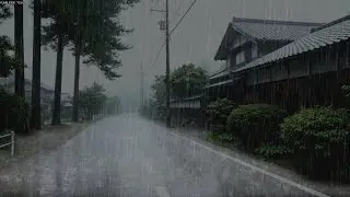 Instantly Fall Asleep With Heavy Rain & Relaxing Thunder at Night | Rain Sounds For Sleeping 99%
