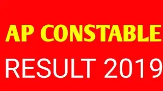 AP constable result 2019