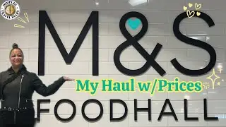 Americans 🇺🇸 Shopping in M&S Foodhall🇬🇧 | My Haul With Prices £$