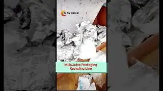 Plastic-Coated Paper Carton Recycling Line #Shorts #paperrecycling