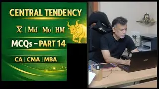 Statistics MCQs | Central Tendency | Part 14 | CA&ndash;CMA&ndash;MBA