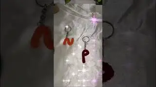#crochet #keychain #initial #crocheting