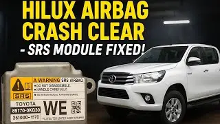 Toyota Hilux Airbag Crash Clear | SRS Module Reset 89170-0KG30 | 100% Working Fix  