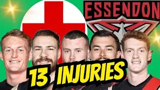 ESSENDON updated injury list (10th June). Zach Reid contract news. Durham suspended.