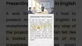 Presenting My Project in English | Story based learning | Stories in english | Story telling english