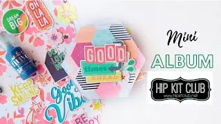 Hexagon Mini Album using Awesome Life | August 2020 kit | Hipkitclub | Sameera Abdurahman