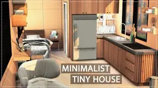 Stunning Modern, Minimalist Tiny House | +CC List | The Sims 4 STOP MOTION BUILD