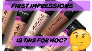 L'Oreal Infaillable Total Cover: First Impression + Check ins  On Dark Skin | truebeautyforever