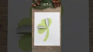 Easy Paper Shamrock #stpatricksdaycraft #shorts #papershamrock