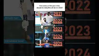 First century of the year in this decade for india,Who will do it in 2026#cricket #viral #highlights
