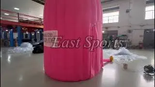Inflatable lemon stand booth tent for outdoor event#advertisinginflatables #party