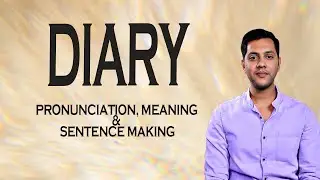 Diary - Meaning & Pronunciation Word World Audio Video Dictionary