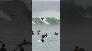 Crowded Malibu on a swell #surfing