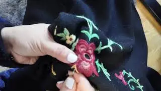 Visual diary: Sewing my own Bunad - Norwegian folk costume - embroidery with wool yarn