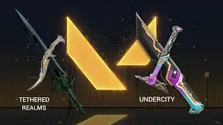 New Undercity Melee Vs Tethered Realms Melee || New knife skin Valorant || New Undercity skins
