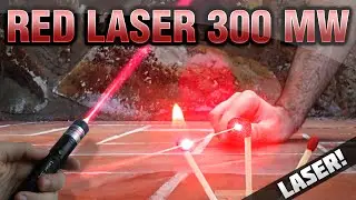 MI ESPADA LASER! EL LASER QUE QUEMA! RED LASER POINTER 300mW