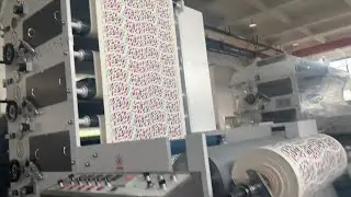 Paper cup manufacturing flexo printing machine stack/vertical type printers 5 colors