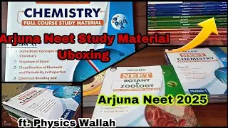 Arjuna NEET Study Material Unboxing 📚| 15 books | Arjuna Neet 2025|@PhysicsWallah|