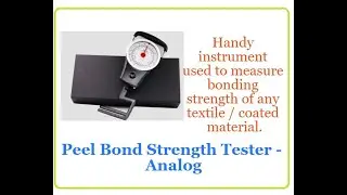 Peel Bond Strength Tester  -Analog- Working Video